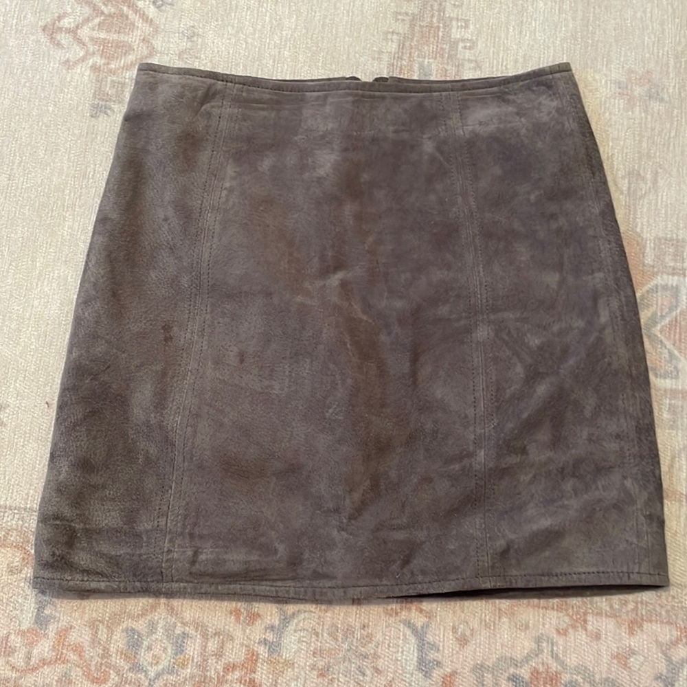 BlankNYC suede skirt